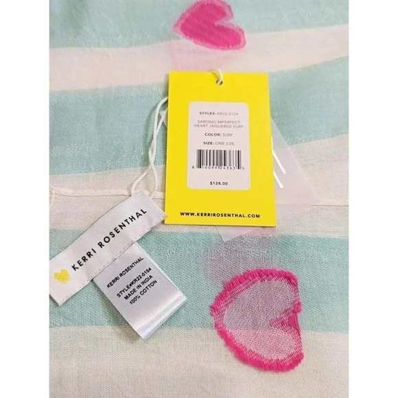 Kerri Rosenthal Women's Imperfect Heart Jacquard Sarong (MSRP $128) - Picture 6 of 6